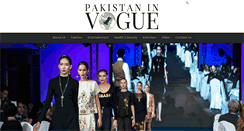 Desktop Screenshot of pakistaninvogue.com