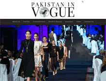 Tablet Screenshot of pakistaninvogue.com